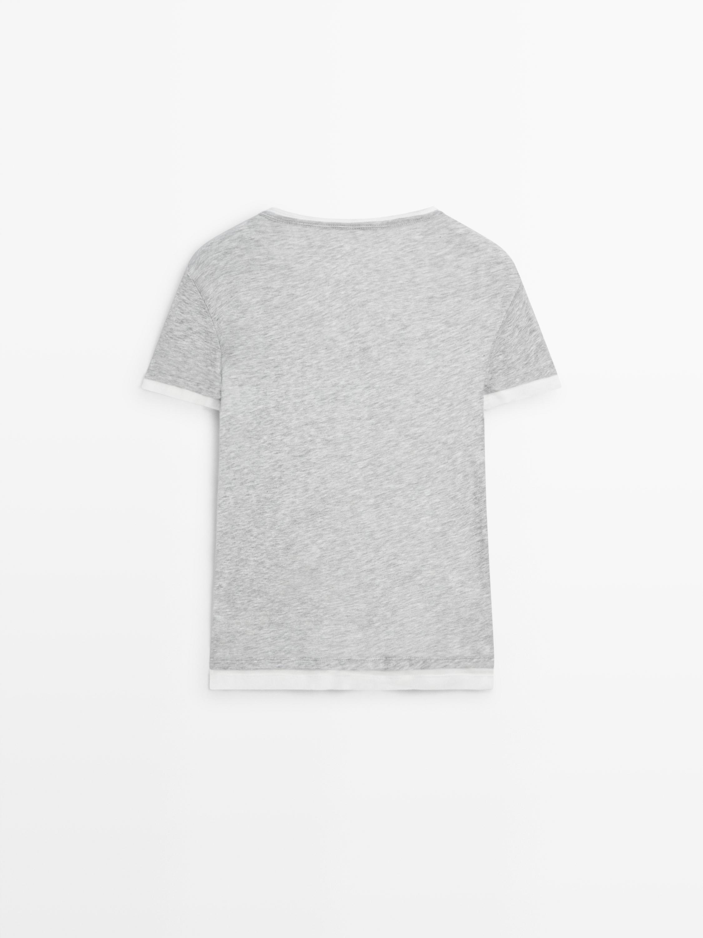 T-shirt à manches courtes double finition